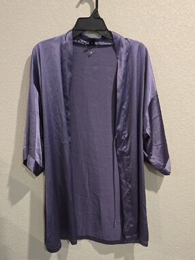 Victoria's Secret Satin Kimono Robe - Periwinkle Blue - XS/S